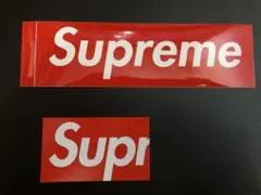 Supreme ショップカード、ボックスロゴステッカー