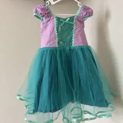 プリンセスドレス 子供用 パープル グリーンのサムネイル