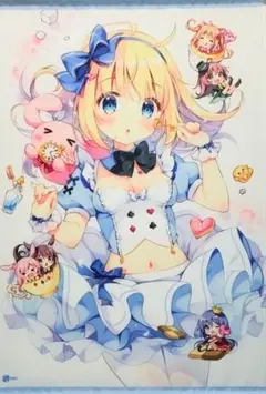 魔法少女ノ魔女裁判 橘シェリー 手描きイラスト 色紙 まのさば ファン