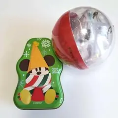 リルリンリン２個組①カプセルトイオーナメント②空き缶1個　東京ディズニーリゾート