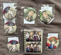 逆転検事　缶バッジ　リングメモ帳　セット　糸鋸圭介　一柳弓彦　御剣信