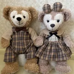 ダッフィー&シェリーメイハンドメイドブラウンペアコスチュームＢ