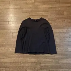 ポ*ン様 00s archive マルチボーダー ロンT y2k グランジ ネイ