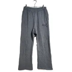 PUMA スウェットパンツ M グレー ロゴ刺繍 アウトドア ルームウェア 春秋