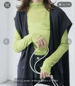 BONLECIL ハイネックメロープルオーバー