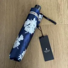【未使用品】ランバンコレクション 花柄 折り畳み傘 ブルー