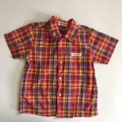 CHIECO SAKU チエコサク ミキハウス 半袖シャツ チェック （90）