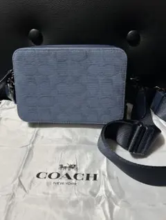 COACH チャーター クロスボディ バッグ 24・シグネチャー キャンバス