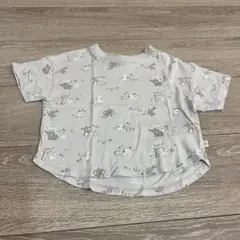 【新品未使用品!!】Cottoli 総柄 半袖 Tシャツ 95のサムネイル