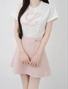 ルミニョン Lumignon tweed bijou lumi T＆skirt - メルカリ