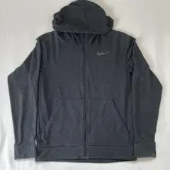 Nike dri-fit ダークグレー フルジップパーカー