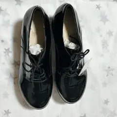 【未使用】厚底　靴　シューズ ブラック　サイズ25cmのサムネイル