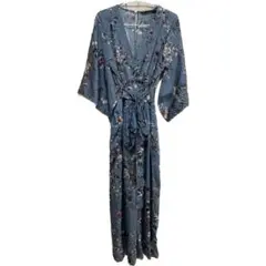 ZARA ザラ 花柄 着物風 オールインワン