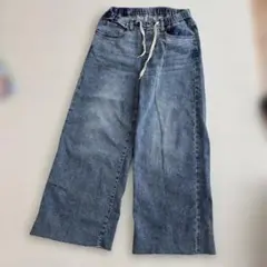 ワイド　デニム　ゴム　しまむら　マタニティのサムネイル