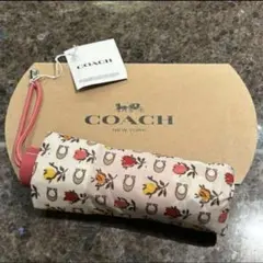 COACH コーチ シグネチャー 折り畳み傘 折りたたみ傘 花柄