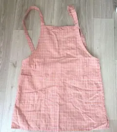 エプロン　ピンクチェック　ML