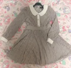 evelyn レースビジューワンピース