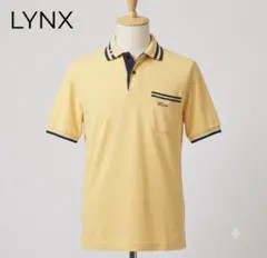 ⁠Lynx リンクス 形状記憶 ゴルフ 半袖ポロシャツ M 黄 日本製 古着⁠のサムネイル