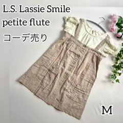36)TシャツpetitefluteミニワンピースL.S.LassieSmile
