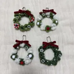 クリスマスリース　クリスマス　クリスマスグッズ　　モールフラワー