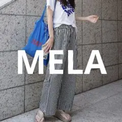 当日発送　新品MELA 【ワンマイルウェア】ギンガムチェックパンツ　M