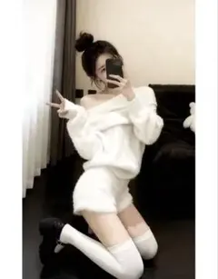 ワンホン　ニットセットアップ