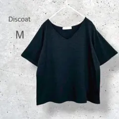 【Discoat】　Vネック　リブ　Tシャツ　ドロップショルダー　ゆるだぼ　Mのサムネイル
