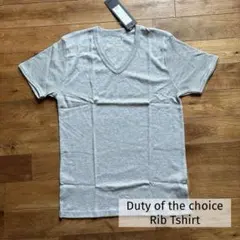 Duty of the choice ベーシック Ｖネック リブTシャツ 半袖