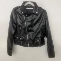 3226 ブラックライダースジャケット　Lサイズ
