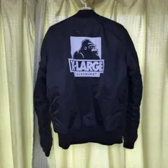 X-LARGE ブラック MA-1ジャケットアルファインダースコラボ