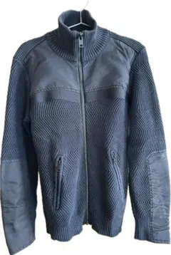 値下げしました！　DIESEL ドライバーズニット ナイロン切替 黒　L相当