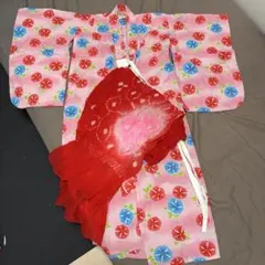 Red 花柄着物　セール中