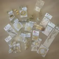 【まとめ売り】アクセサリーパーツ ゴールド金具 ハンドメイド素材