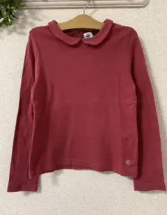 ★プチバトー★襟付きカットソー　ロンT 130