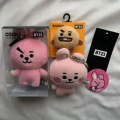 BTS BT21 ぬいぐるみホルダー ヘアゴム COOKY SHOOKY