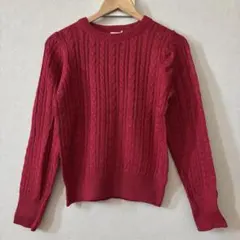 earth music&ecology ベーシックケーブルニットプルオーバー