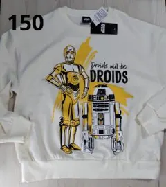 新品　150cm　スターウォーズ　トレーナー　白のサムネイル