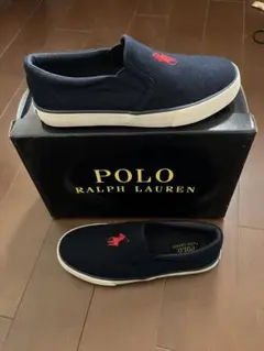新品　未使用　ポロ　Polo Ralph Lauren ネイビー スリッポン23