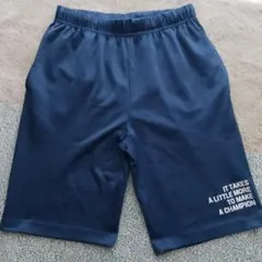 Champion ハーフパンツ 160ネイビーブルー