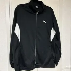 PUMA フルジップ トラックジャケット o 黒 白