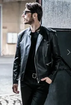 FIXER フィクサー 02 ブラック レザー ライダースジャケット サイズ50 FIXER(フィクサー) F2(エフツー) SINGLE RIDERS Cow Leather シングル