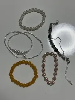 パールブレスレット 5点セット まとめ売り アクセサリー