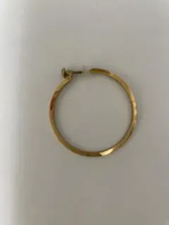 値下げ【片耳】ete ゴールド フープイヤリング 直径約3.2cm