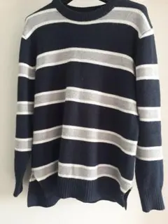 GU メンズ　セーター　ストライプ