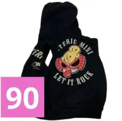 HYSTERIC MINI フード付きベスト 90サイズ 黒