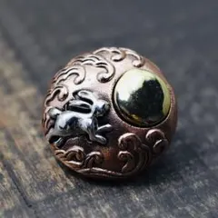 十五夜 ウサギ 月見 コンチョ SILVER925＋Copper＋Brass