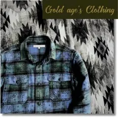 ユナイテッドアローズ ペイズリー×チェック フランネルシャツ ストリートシック