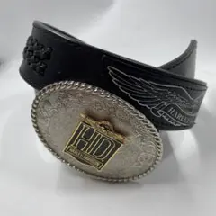 ビンテージ　Harley-Davidson ベルト　バックル