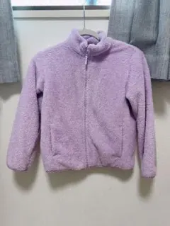 ユニクロUNIQLO 140キッズファーリーフリースジャケットボア　女の子ガール