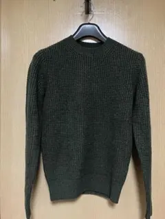 ユニクロ ダークグリーン ニット Sサイズ